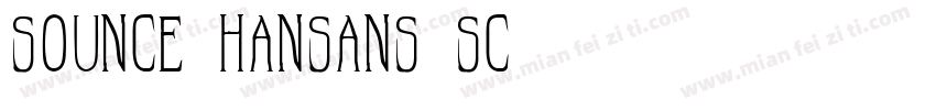 sounce hansans sc字体转换